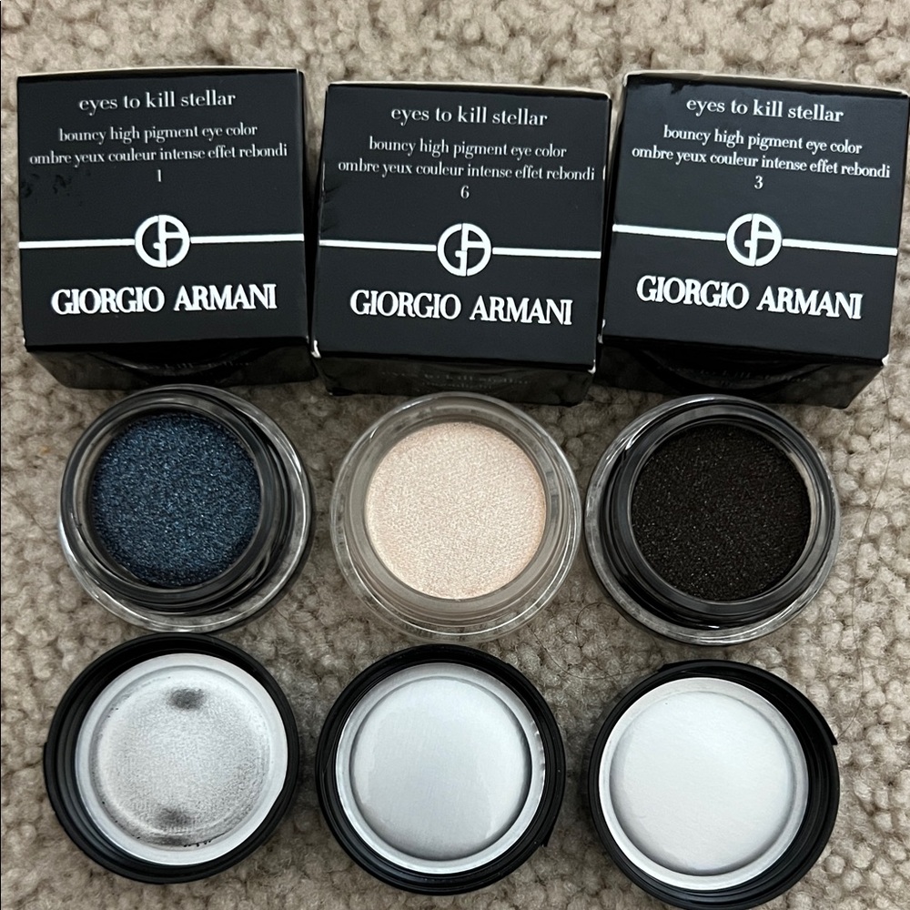 Giorgio Armani Set of three single eyeshadows